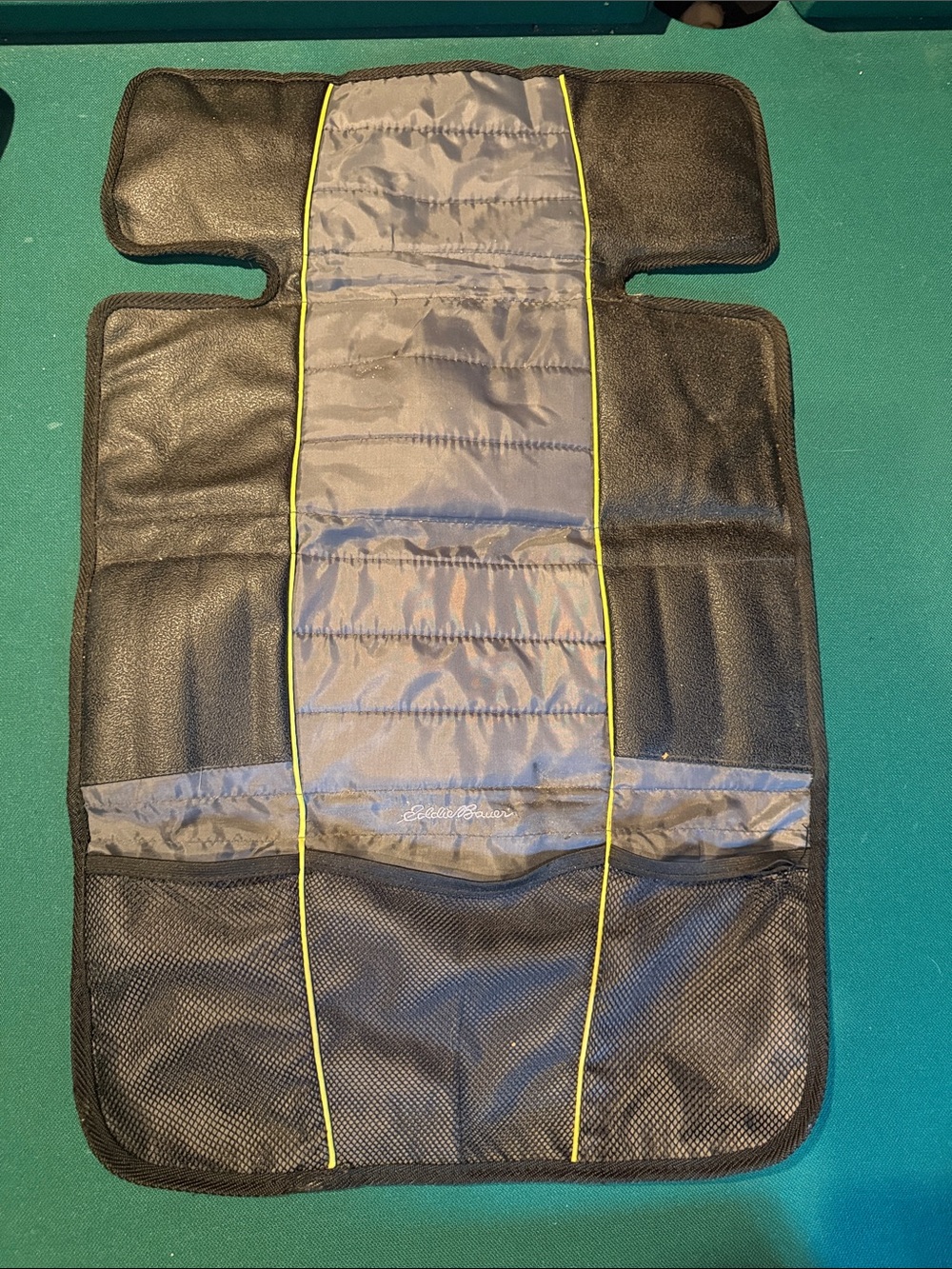 Eddie Bauer Black and Green-Trim Back Seat Organizer